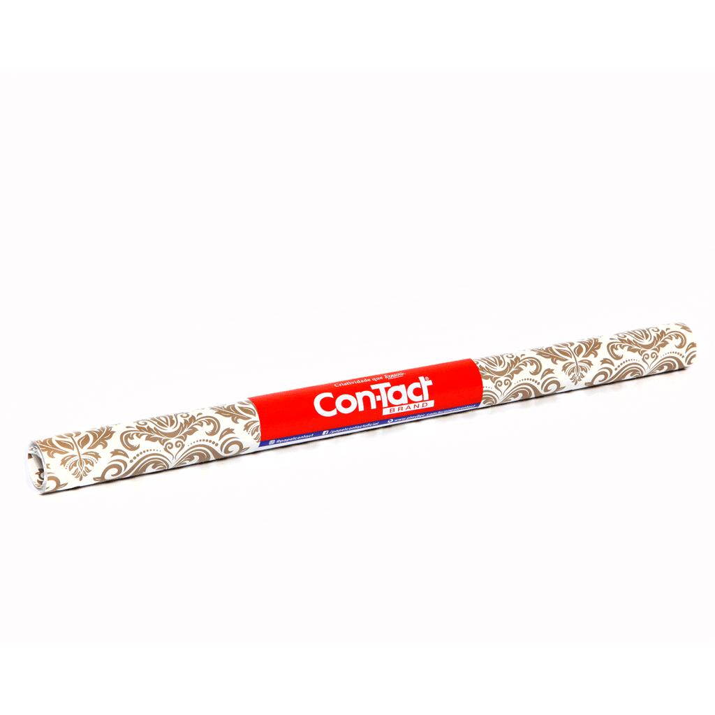 Revestimento Adesivo 45cmx2m Arabesco Bronze Con-Tact