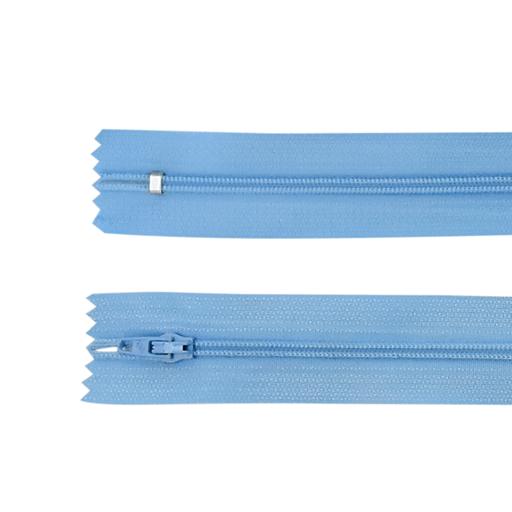 ZIPER NYLON FINO 40CM 184 AZUL BEBE