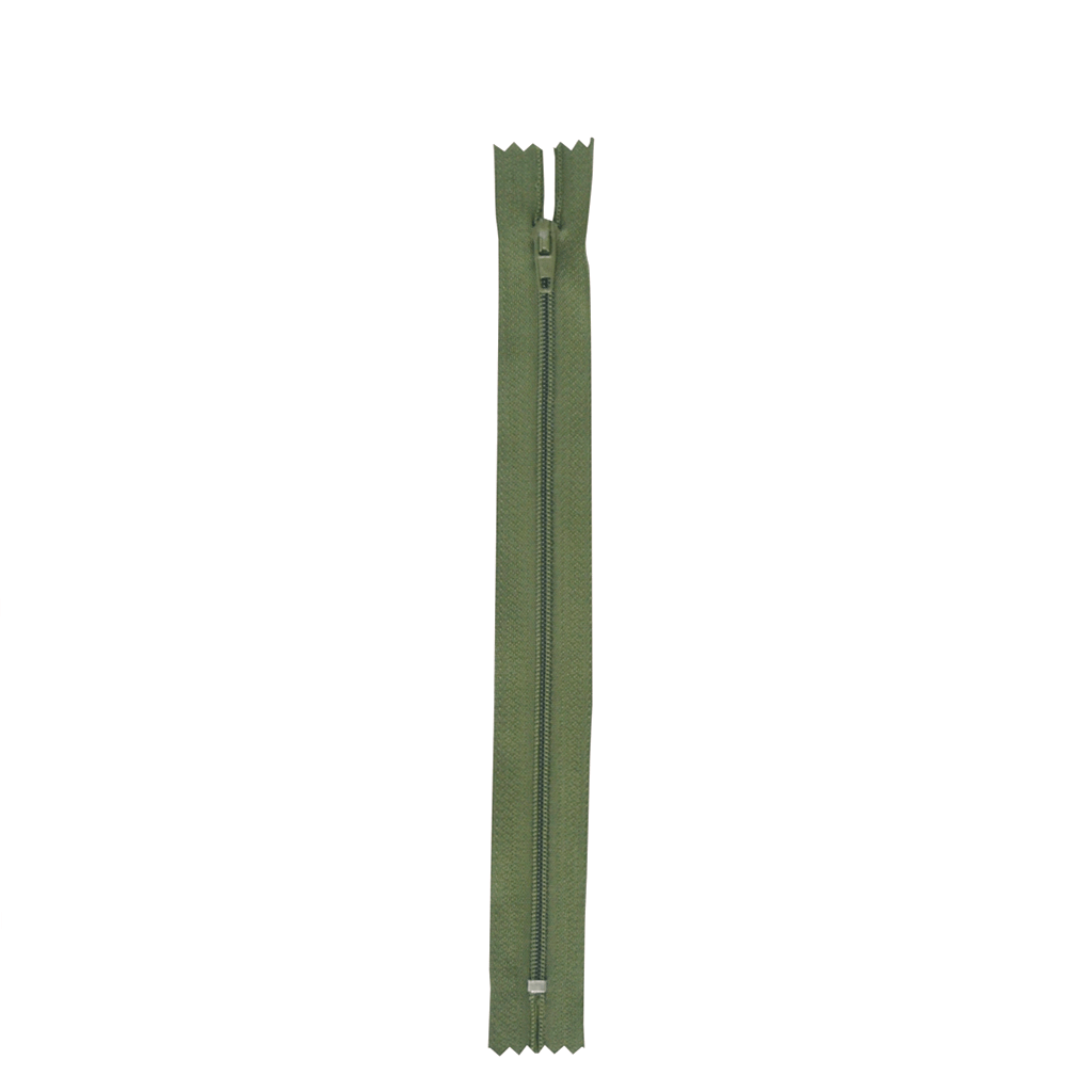 ZIPER NYLON FINO 20CM 263 VERDE MUSGO