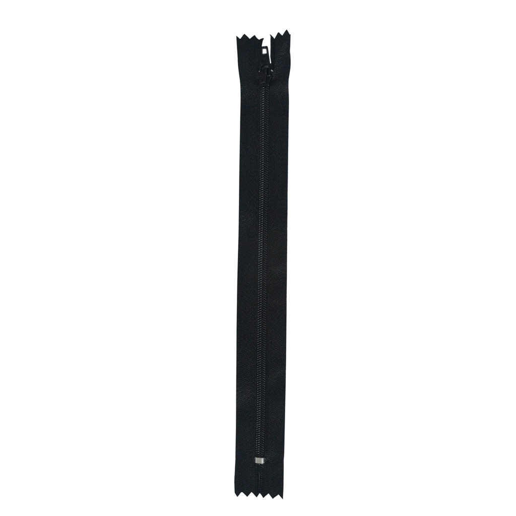 ZIPER NYLON FINO 20CM 322 PRETO