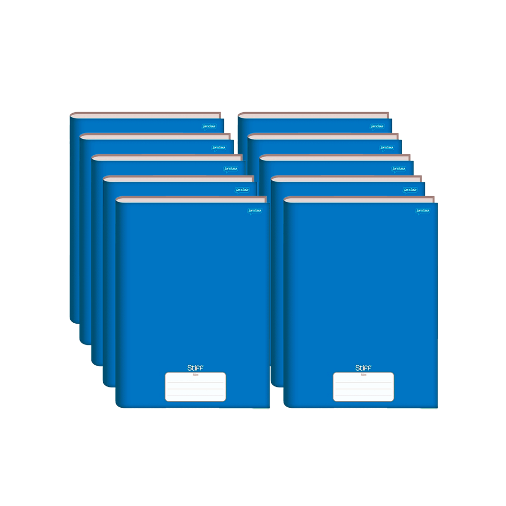 Encontraproduto.com.br - CADERNO BROCH. C/D 1/4 48FLS STIFF AZUL 140X202MM
