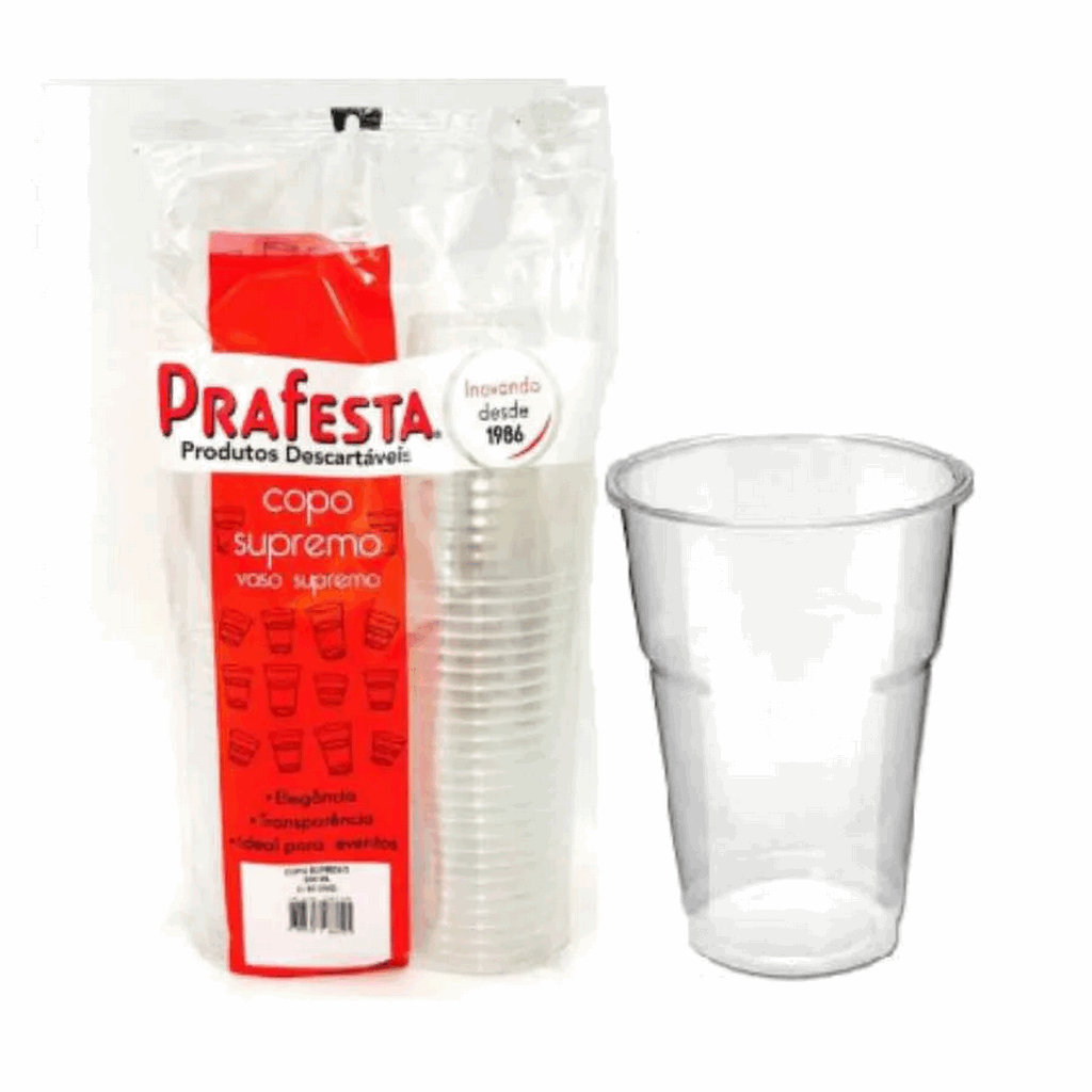 Copo Prafesta Supremo 200ml Com 50 Unidades