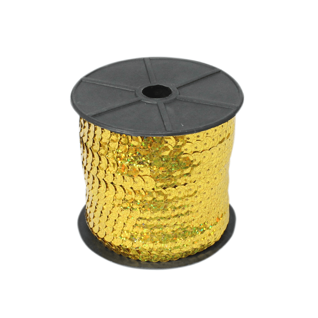 PAETE COSTURADO HOLOGRAFICO 8MM HM2402 A20 OURO
