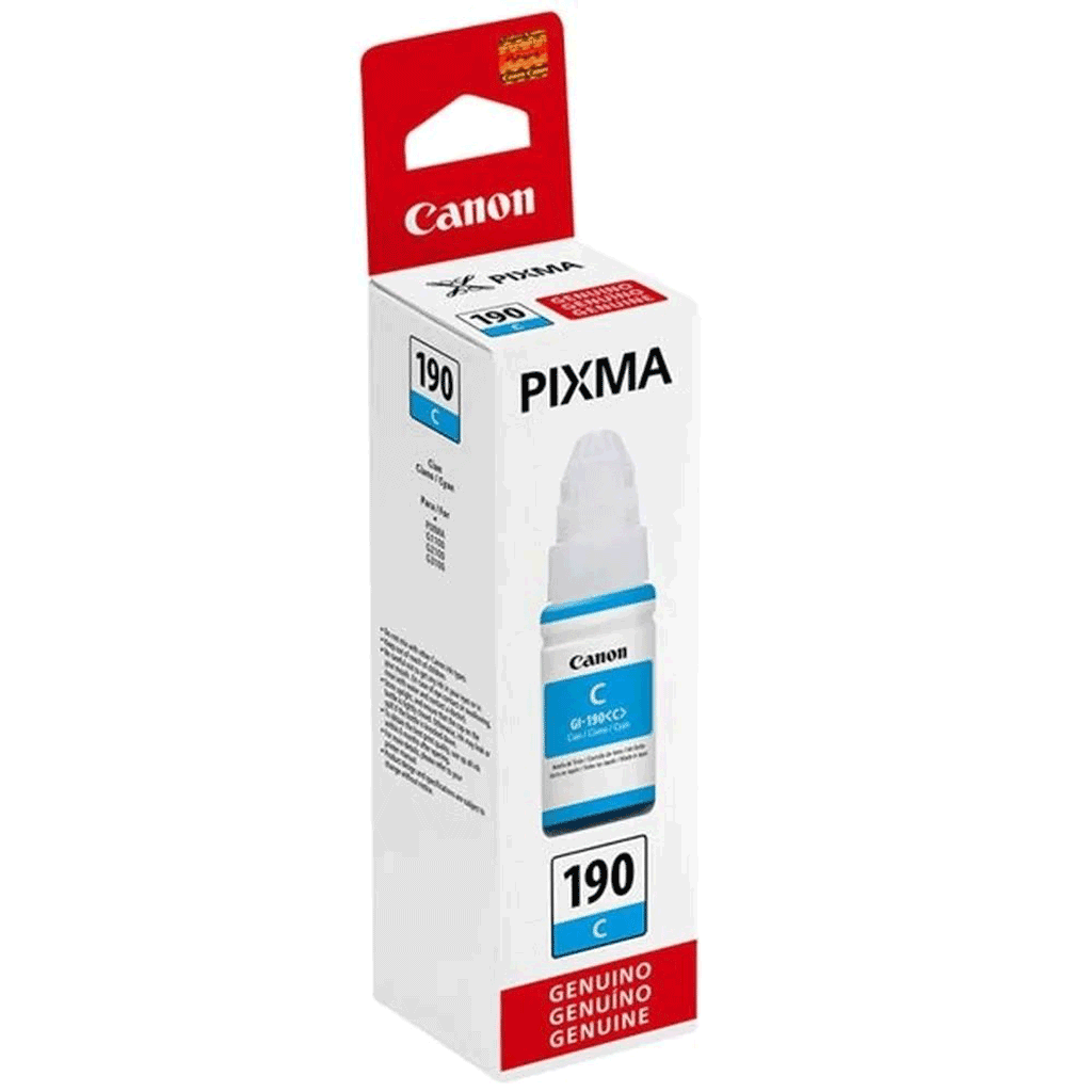Garrafa de Tinta GI-190C Ciano 0668C001AA - Canon