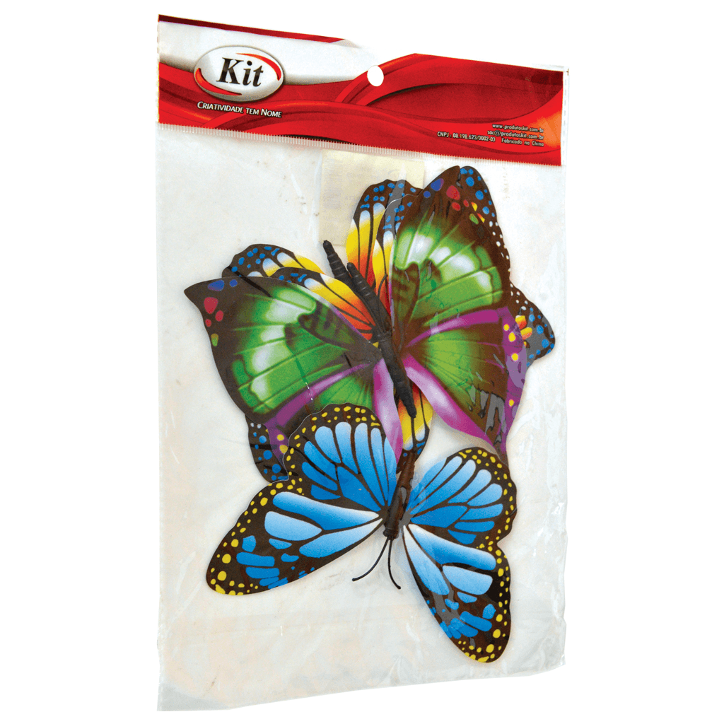 APLICACAO BORBOLETA PLASTICO 15CM YW426