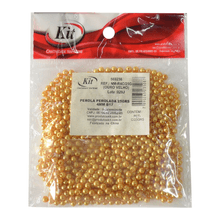 PEROLA PEROLADA  25GRS  4MM B17 OURO VELHO