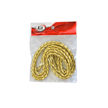 TIRA COURO TRANCADO 5MM B016 OURO