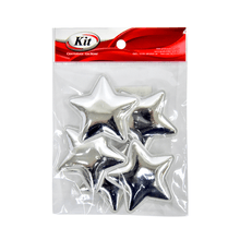 APLICACAO ESTRELA METALICO 40475-02A 6.5CM PRATA