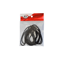 TIRA COURO TRANCADO 3MM B001 PRETO