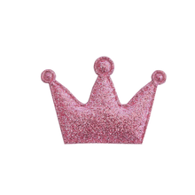 APLICACAO COROA GLITTER 2004C 4.5X5CM ROSA