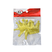 APLICACAO COROA GLITTER 2004C 4.5X5CM DOURADO