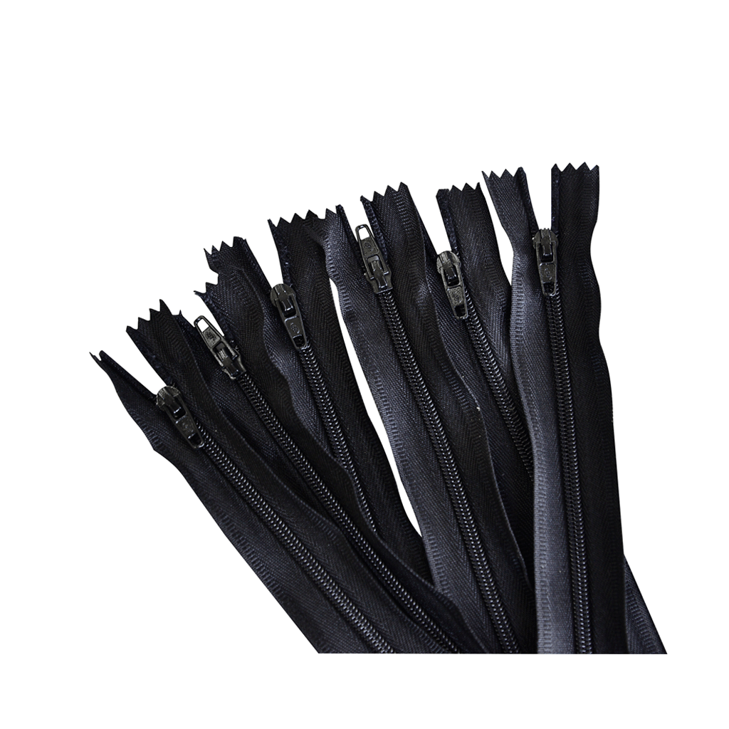 ZIPER NYLON FINO 15CM 322 PRETO