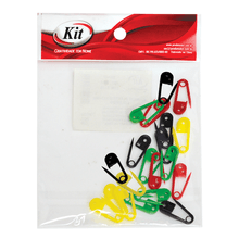ALFINETE PONTO CROCHE PLASTICO 8X24MM SP-1 COLORIDO