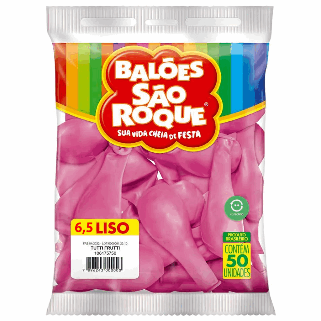 Encontraproduto.com.br - BOLA DE SOPRAR 6 5 LISA ROSA