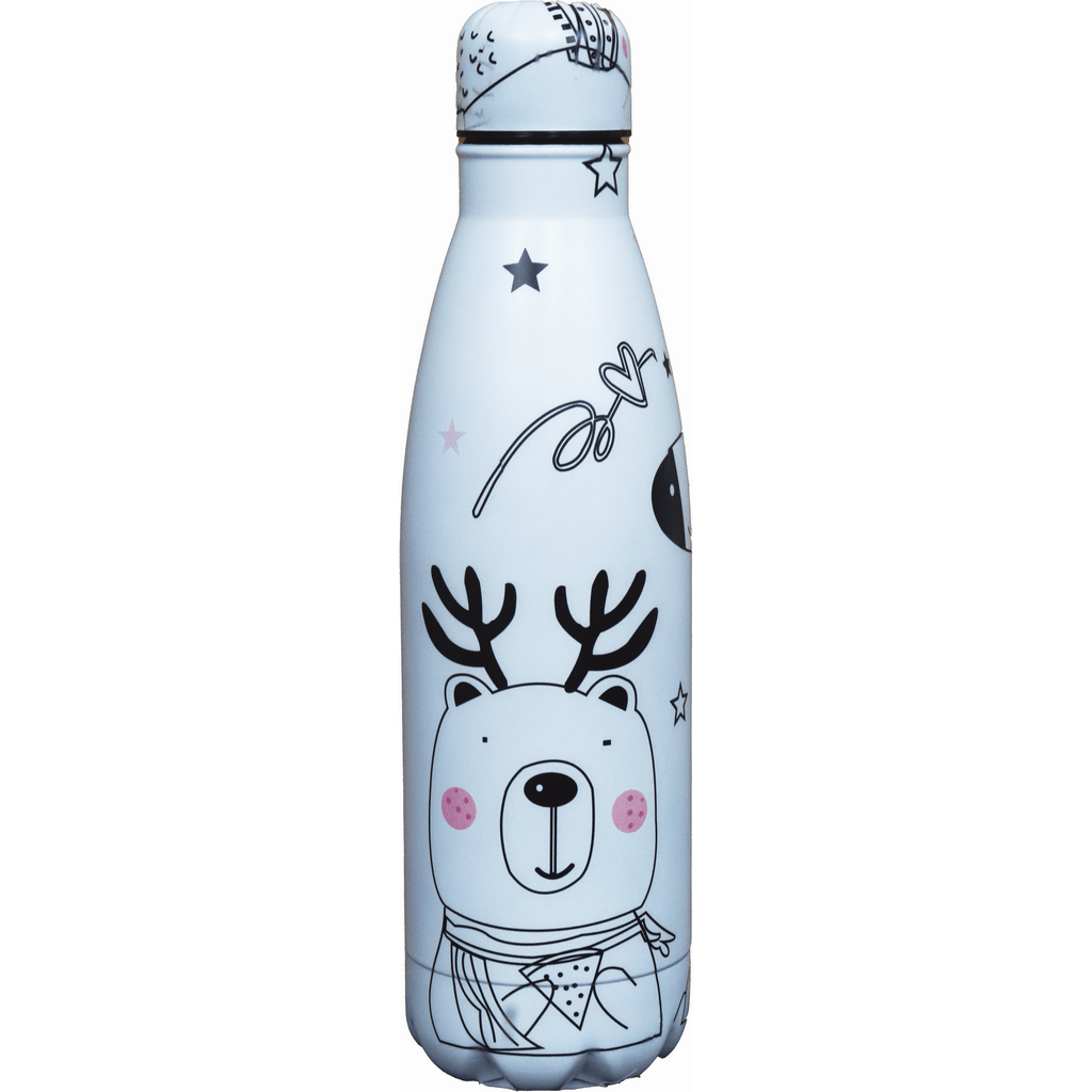 GARRAFA ALUMINIO ADESIVADA 500ML URSO
