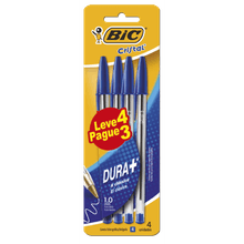 CANETA BIC CRISTAL DURA+ LEVE 4 PAGUE 3 R.868795