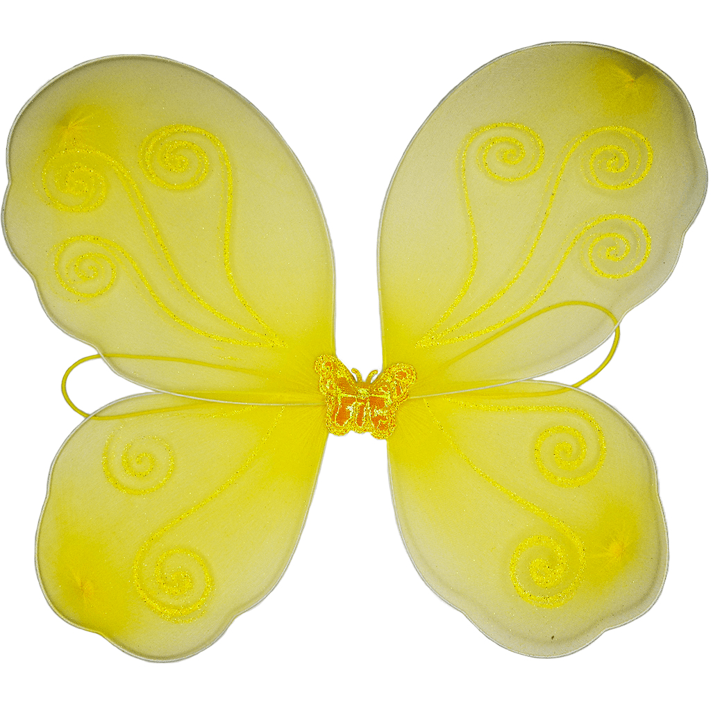 ACESSORIO BORBOLETA ASA BEBE 1402-1S AMARELO