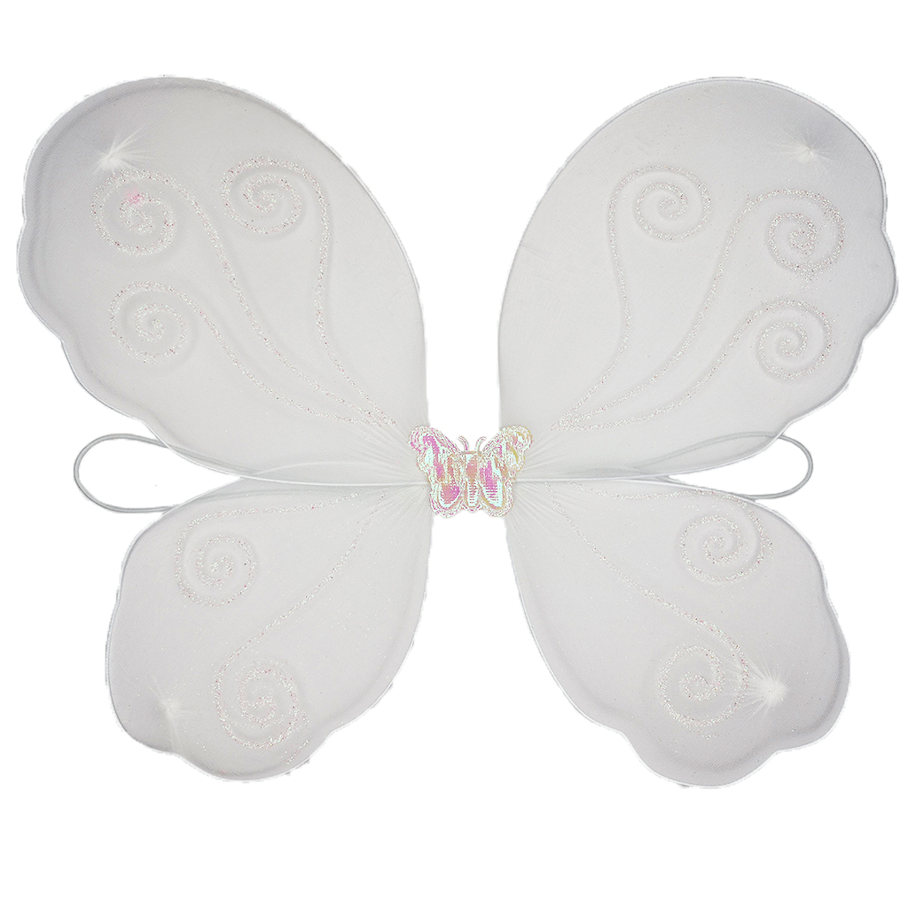 ACESSORIO BORBOLETA ASA BEBE 1402-1S BRANCO