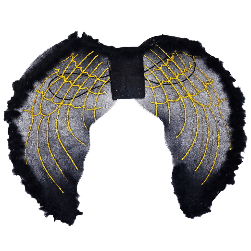 ACESSORIO ANJO ASA 53X42CM YW424 PRETO