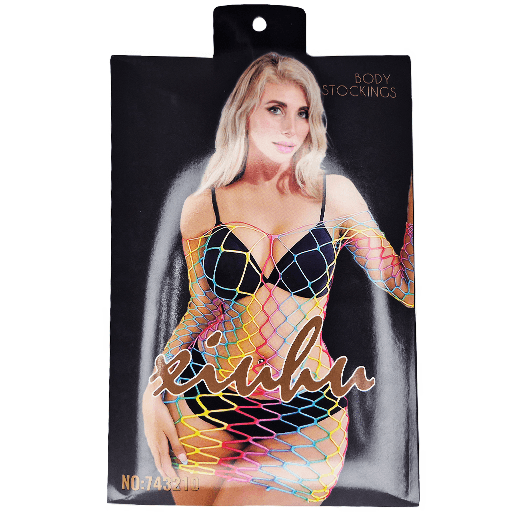 VESTIDO ARRASTAO LD2404 COLORIDO