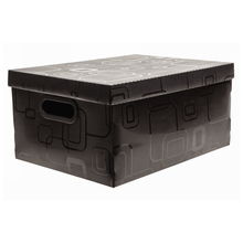 CAIXA ORGANIZADORA PLASTICO 30X19CM R.2171.P PRETO