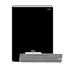 CADERNO BROCH. C/D 1/4 96FLS STIFF PRETO