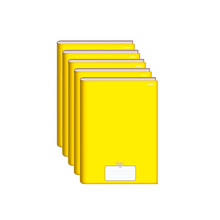 CADERNO BROCH. C/D 1/4 96FLS STIFF AMARELO 140X202MM