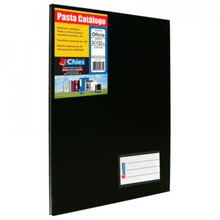 PASTA CATALOGO C/50 PLASTICOS PRETO 1875-0
