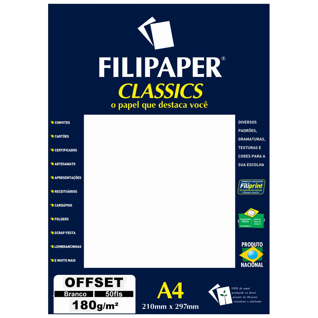 Encontraproduto.com.br - Papel Filiperson, Branco