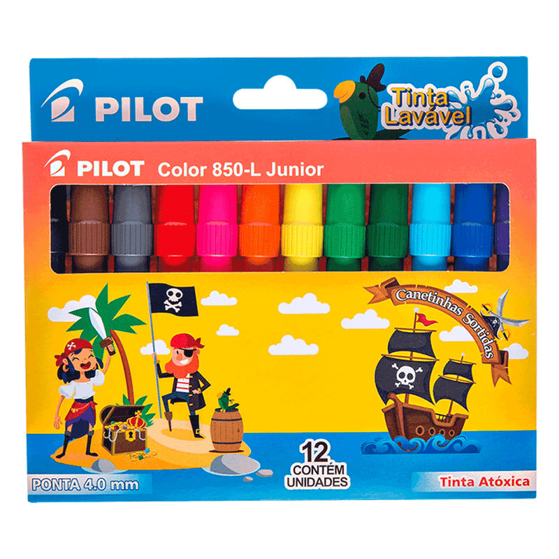 PINCEL PILOT COLOR 850 C/12 CORES JUNIOR R.1420007JGO