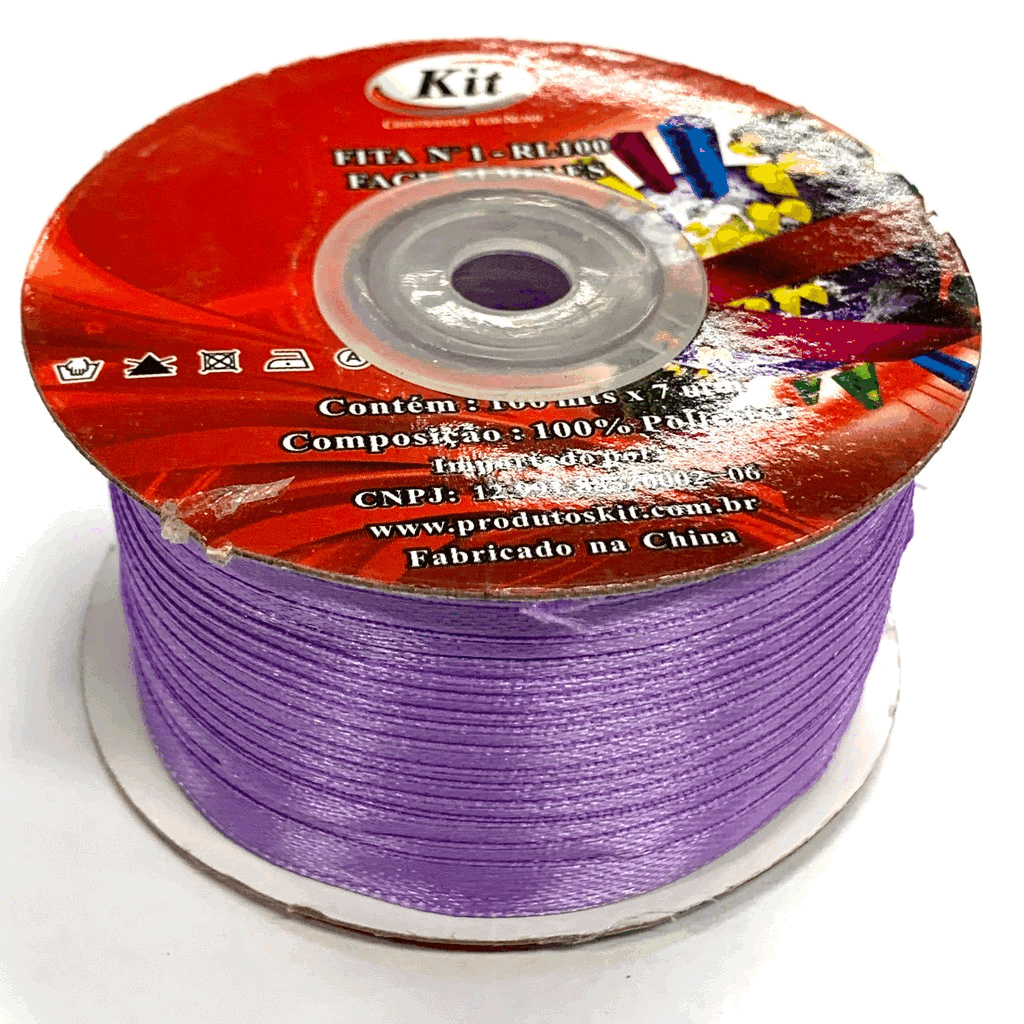 FITA CETIM 100MTS N.00 4MM 140 LILAS