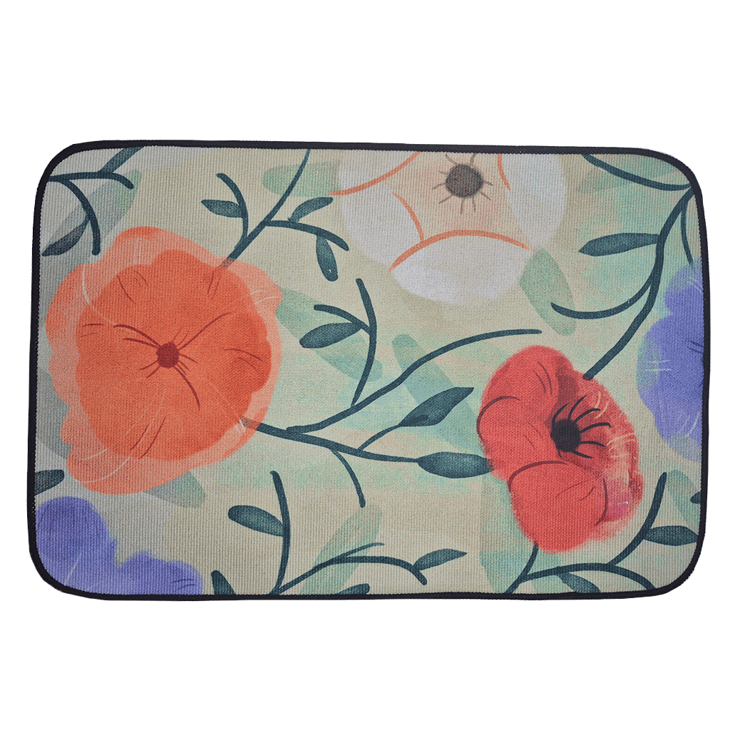 TAPETE PORTA RETANGULAR 40X60CM R.NJ2303 SORTIDO - Lojas Caçula