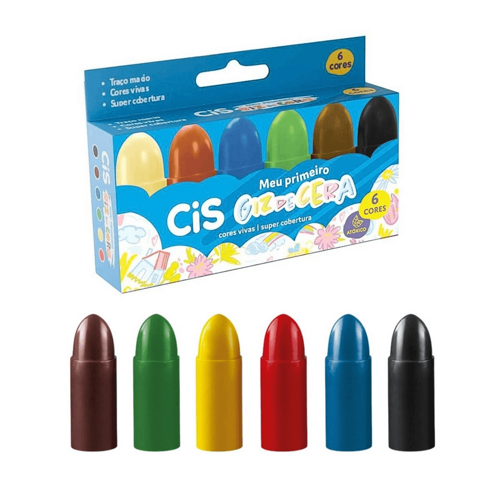 GIZAO DE CERA 6 CORES JUMBO MEU 1 GIZ R.5.8004