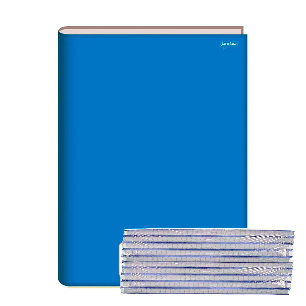 CADERNO BROCH. C/D UNIV. 48FLS STIFF AZUL