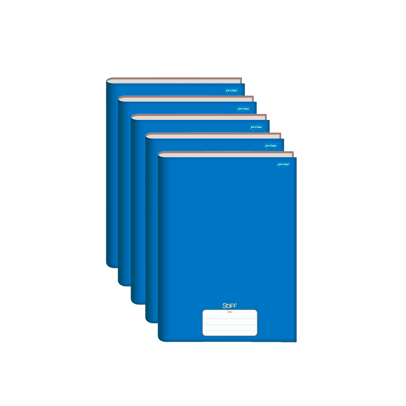 CADERNO BROCH. C/D 1/4 96FLS STIFF AZUL 140X202MM - Lojas Caçula